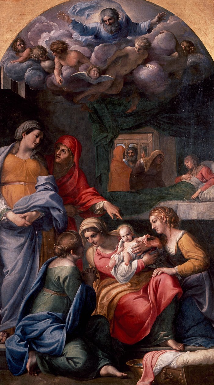 Jungfruns födelse av Annibale Carracci