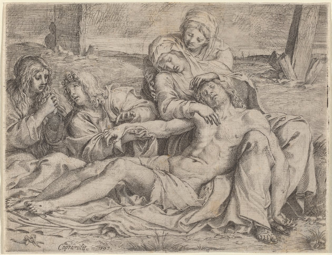 Pietà ("Kristus från Caprarola") av Annibale Carracci
