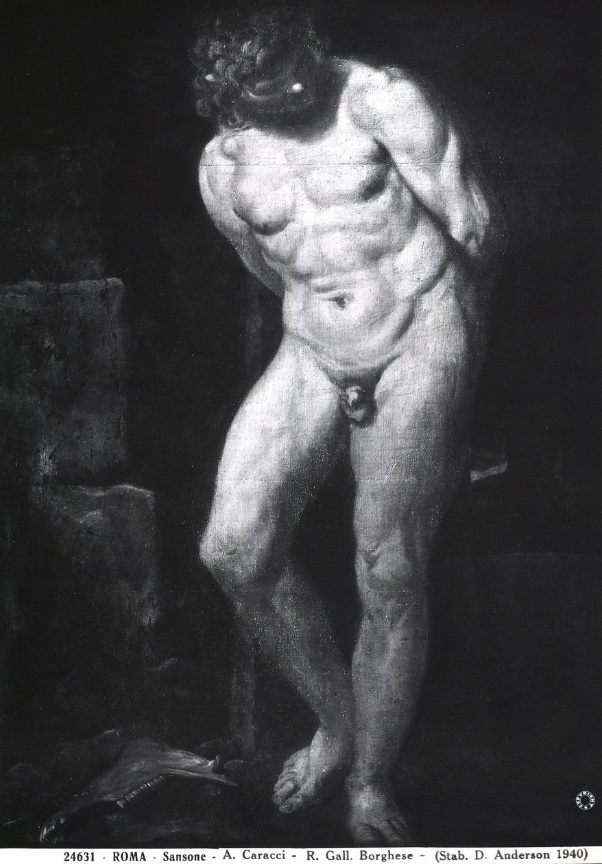 Simson, ca 1580-1609 av Annibale Carracci
