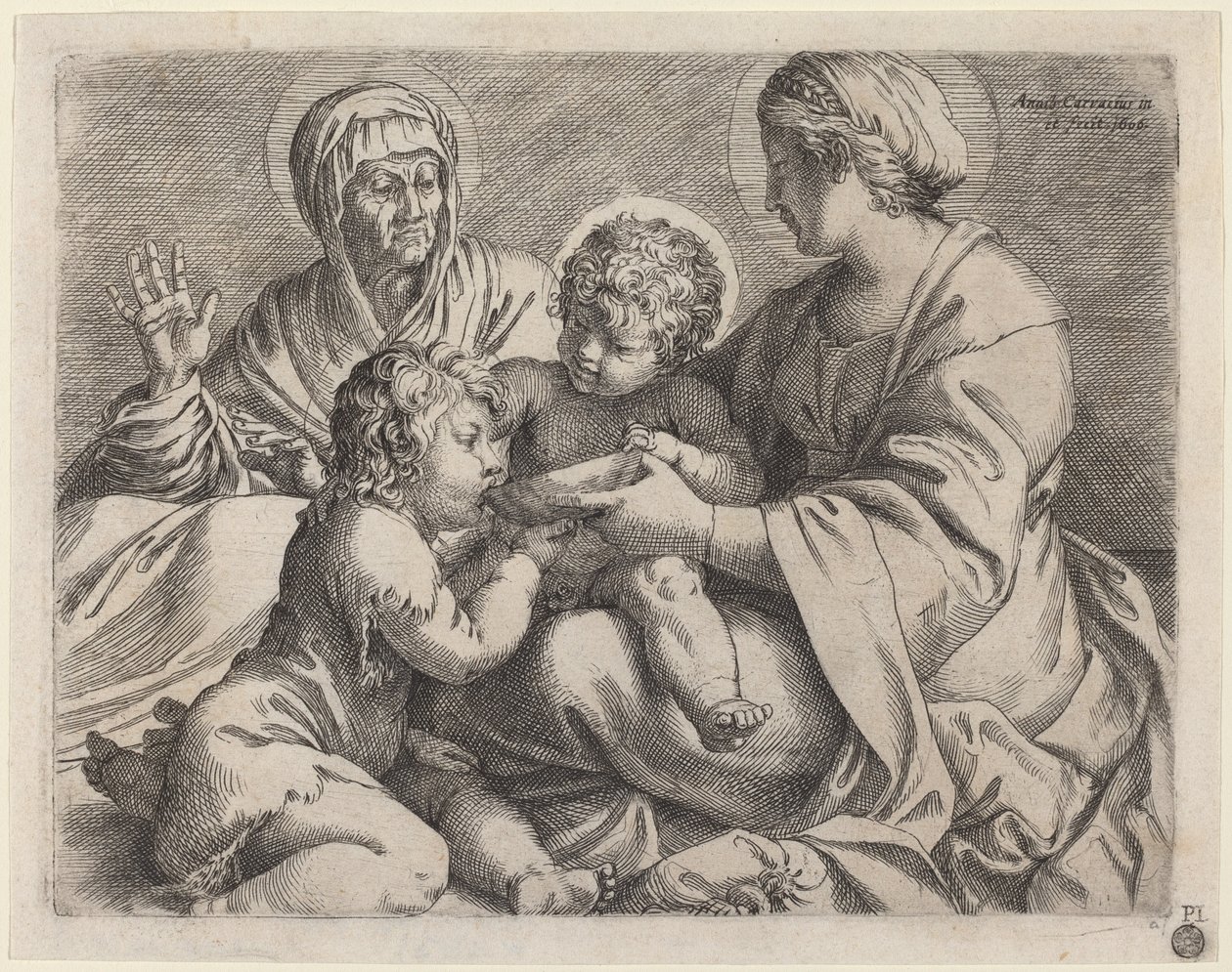 Madonnan i skålen av Annibale Carracci