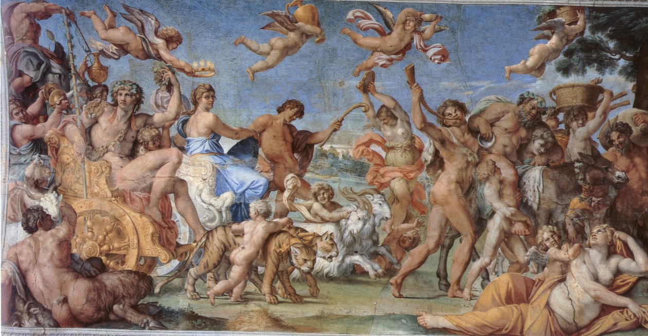 Bacchus och Ariadnes triumf av Annibale Carracci
