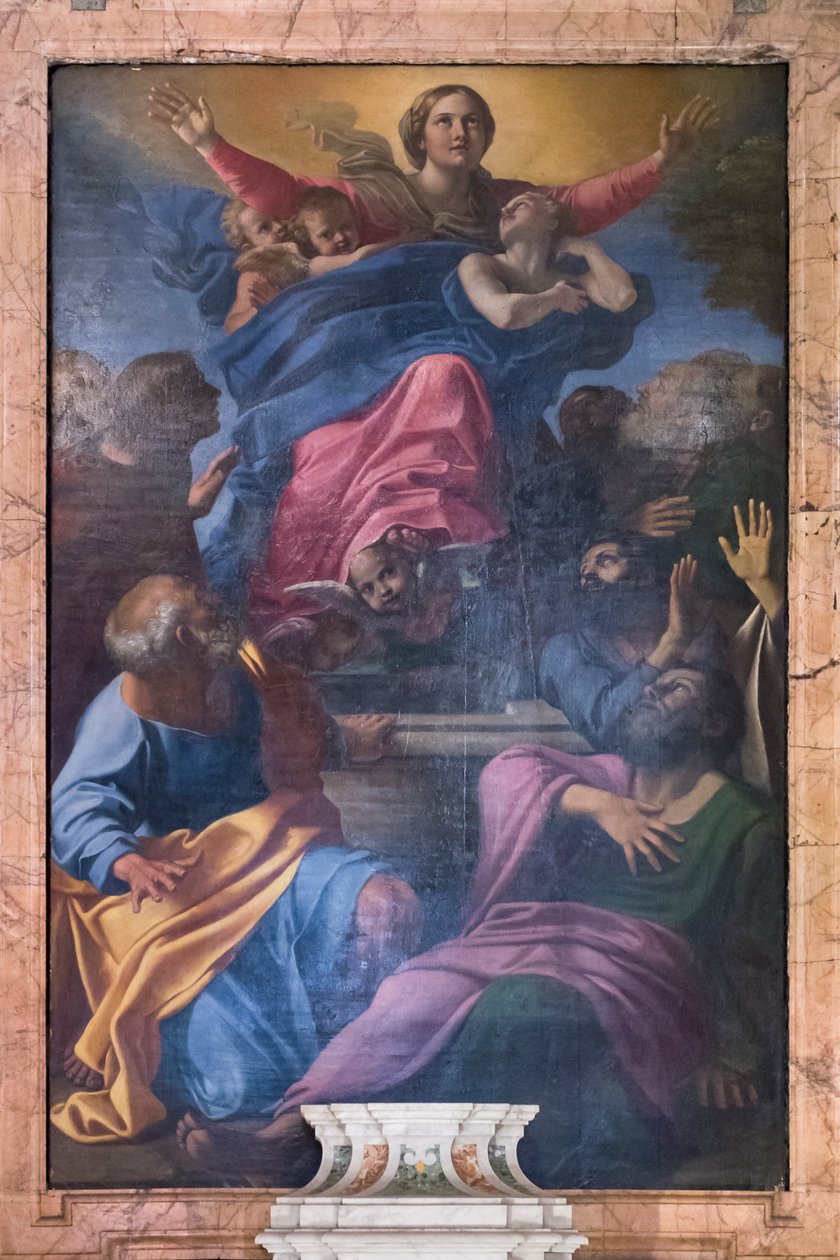 Jungfruns antagande av Annibale Carracci