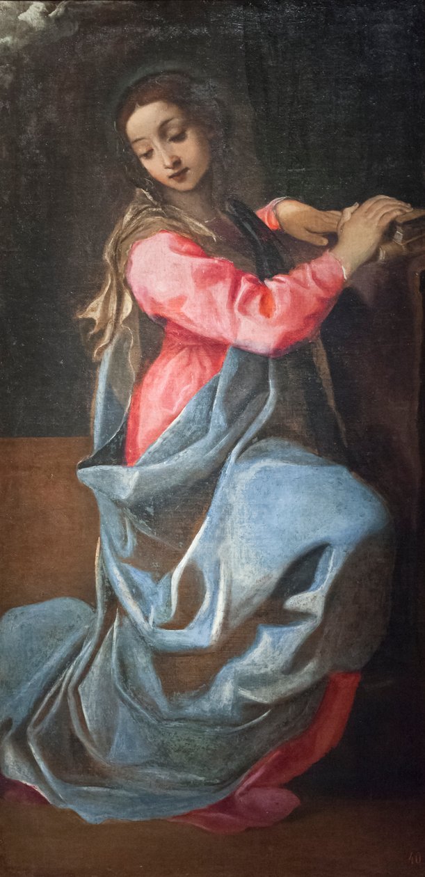 Jungfru av bebådelsen av Annibale Carracci