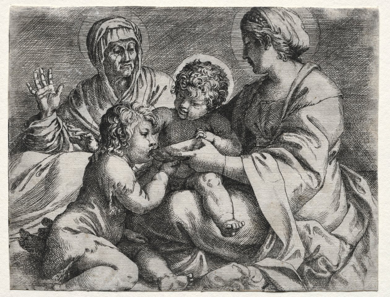 Jungfru med skålen, 1606. av Annibale Carracci