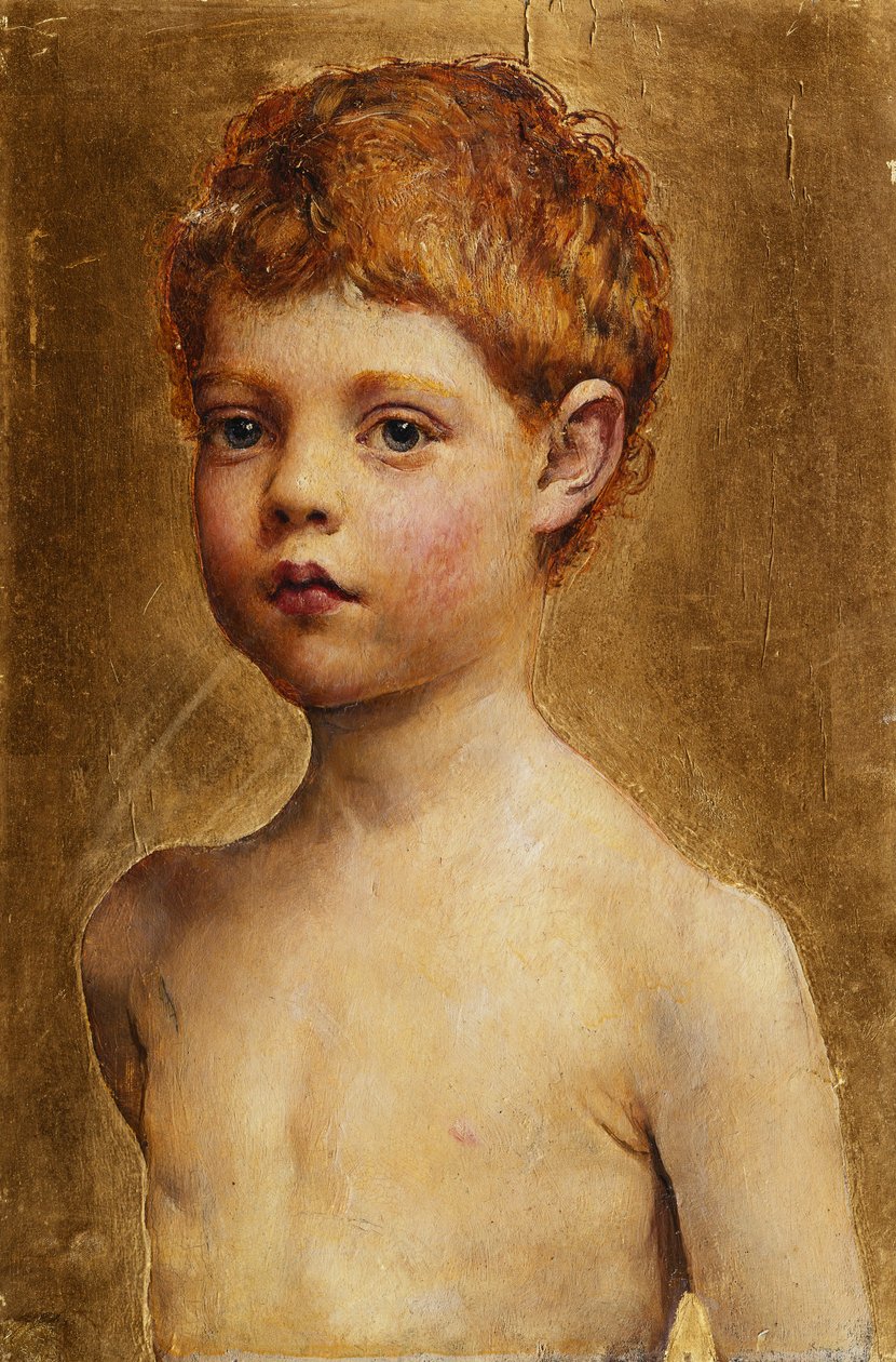 Porträtt av en pojke av Annie Louisa Swynnerton