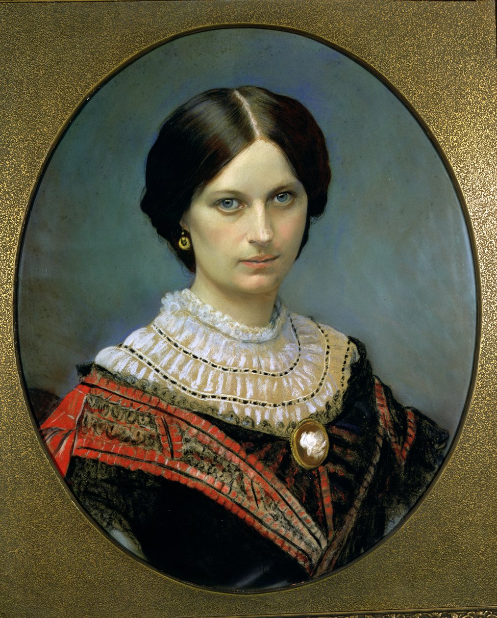 Porträtt av Theodosia Ogilvie, 1859 (pastell) av Unbekannt Unbekannt