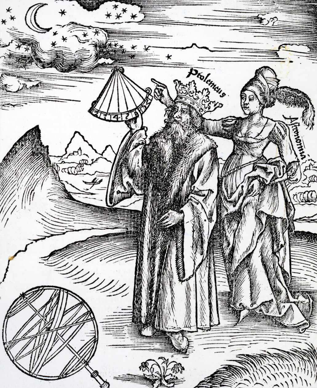 Ptolemaeus och Astronomia, 1512 av Unbekannt Unbekannt