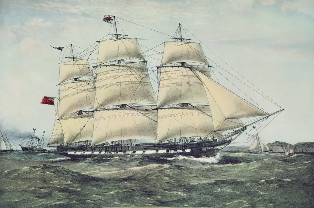 Clipper Ship "Anglesey" (tryck) av Unbekannt Unbekannt