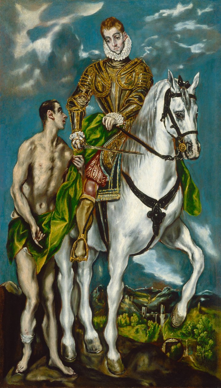 Saint Martin and the Beggar av El Greco