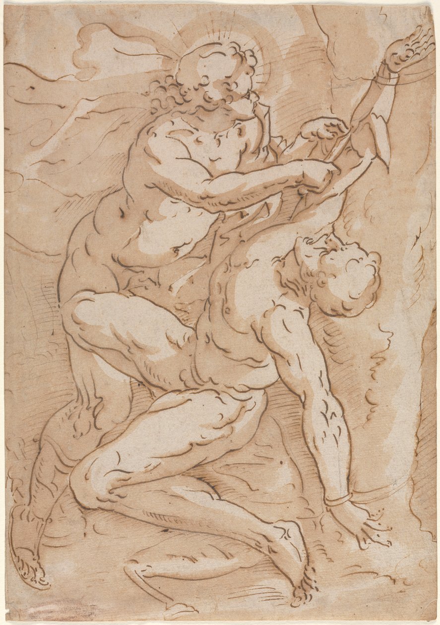 Apollo Flaying Marsyas (höger) av Anonymous
