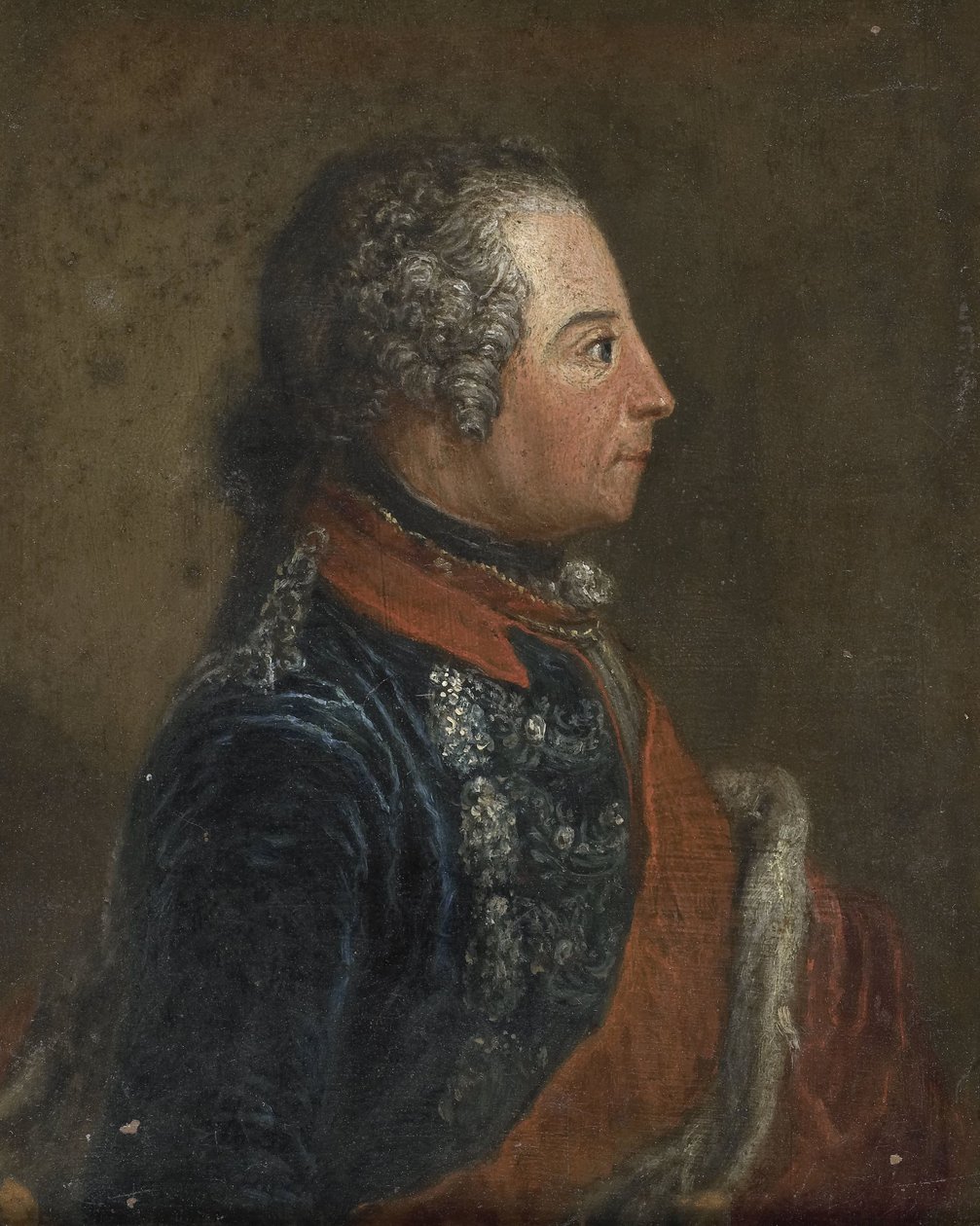 Fredrik II den store (1712-86), kung av Preussen av Anonymous