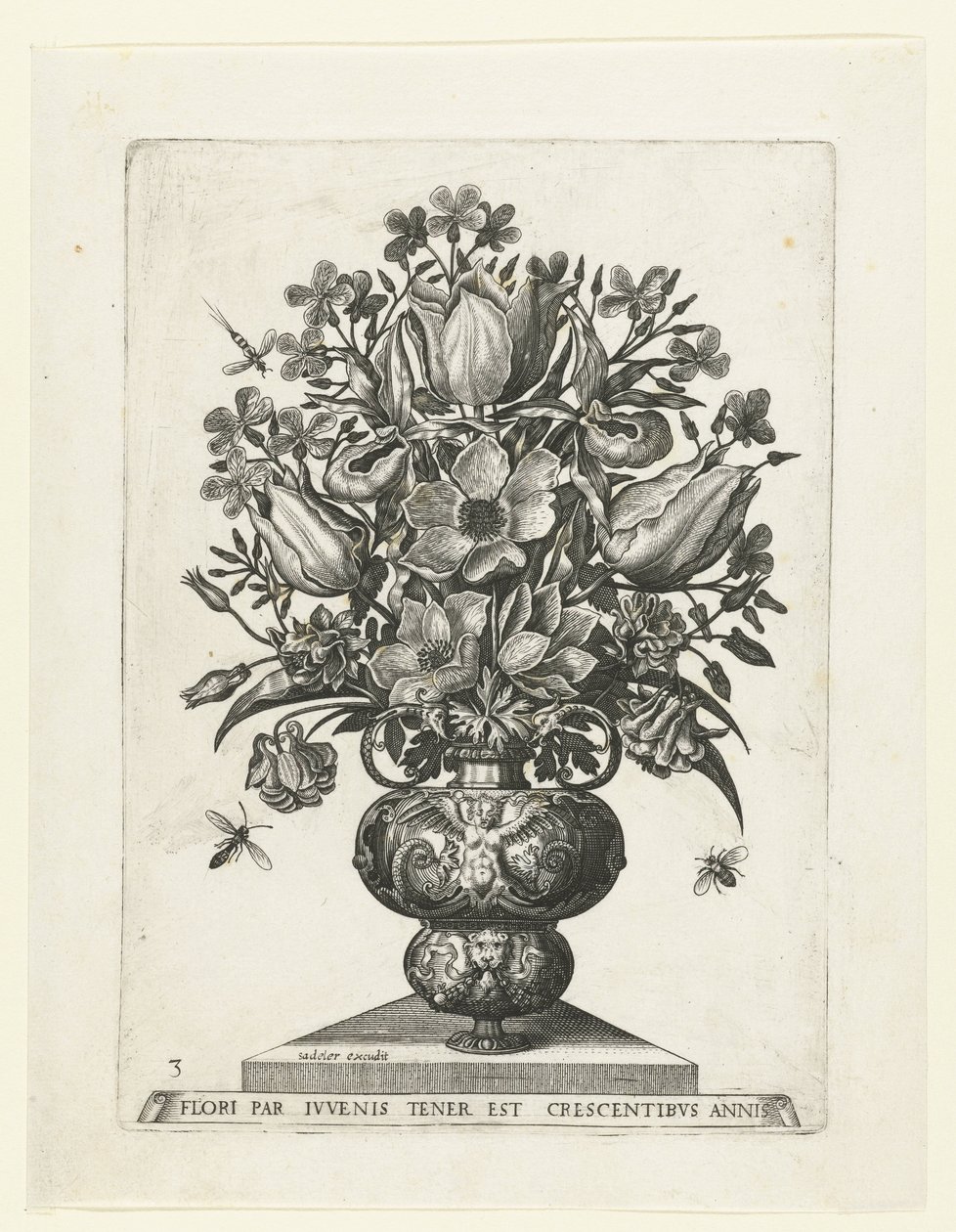 Grotesk vas med blommor Vaser med blommor (serietitel) av Anonymous