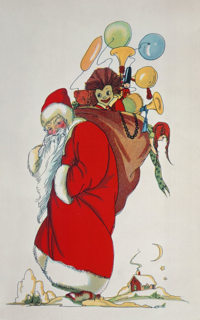 Here Comes Santa Claus (bokillustration) av Anonymous