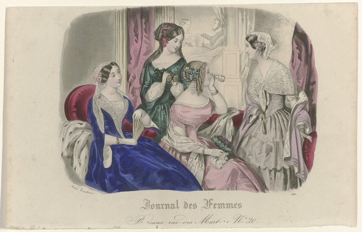 Kvinnotidning, 1840-1851, Pl. 1580 av Anonymous