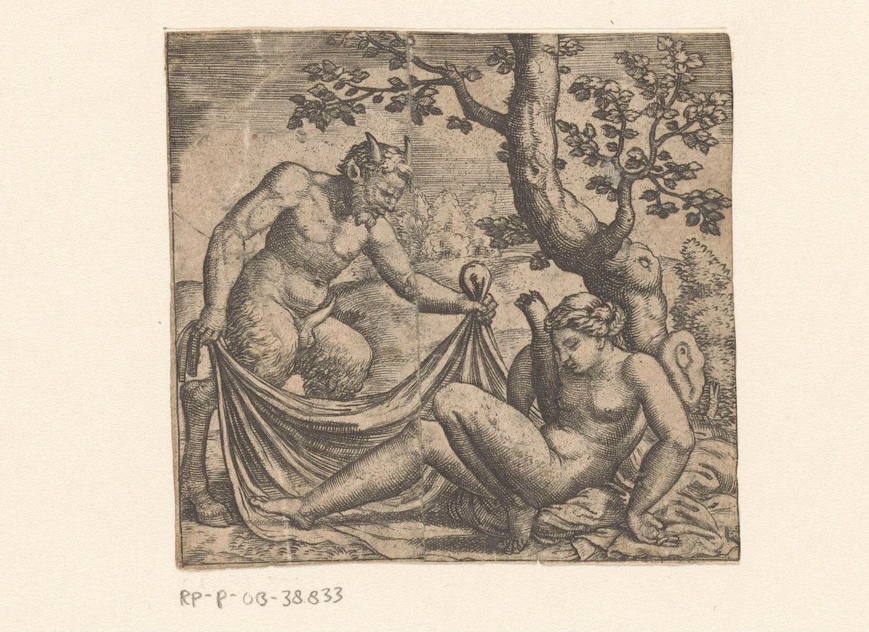 Jupiter en Antiope av Anonymous