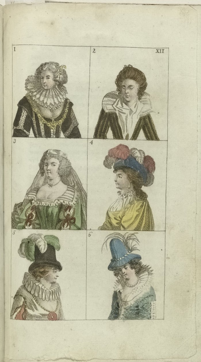 Mode- och smakkabinett 1791, pl. XII av Anonymous