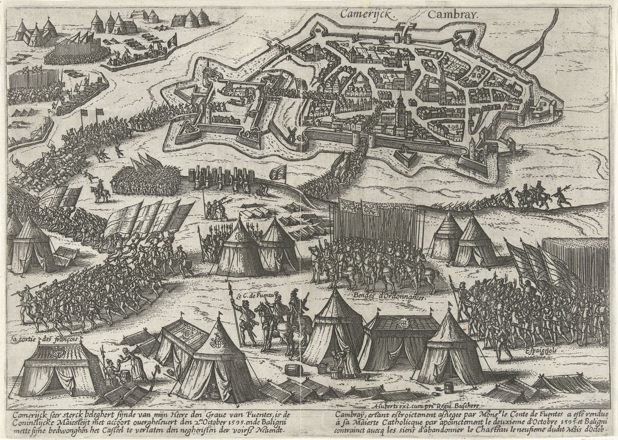 Cambrai belägrades och intogs av Fuentes, 1595 av Anonymous