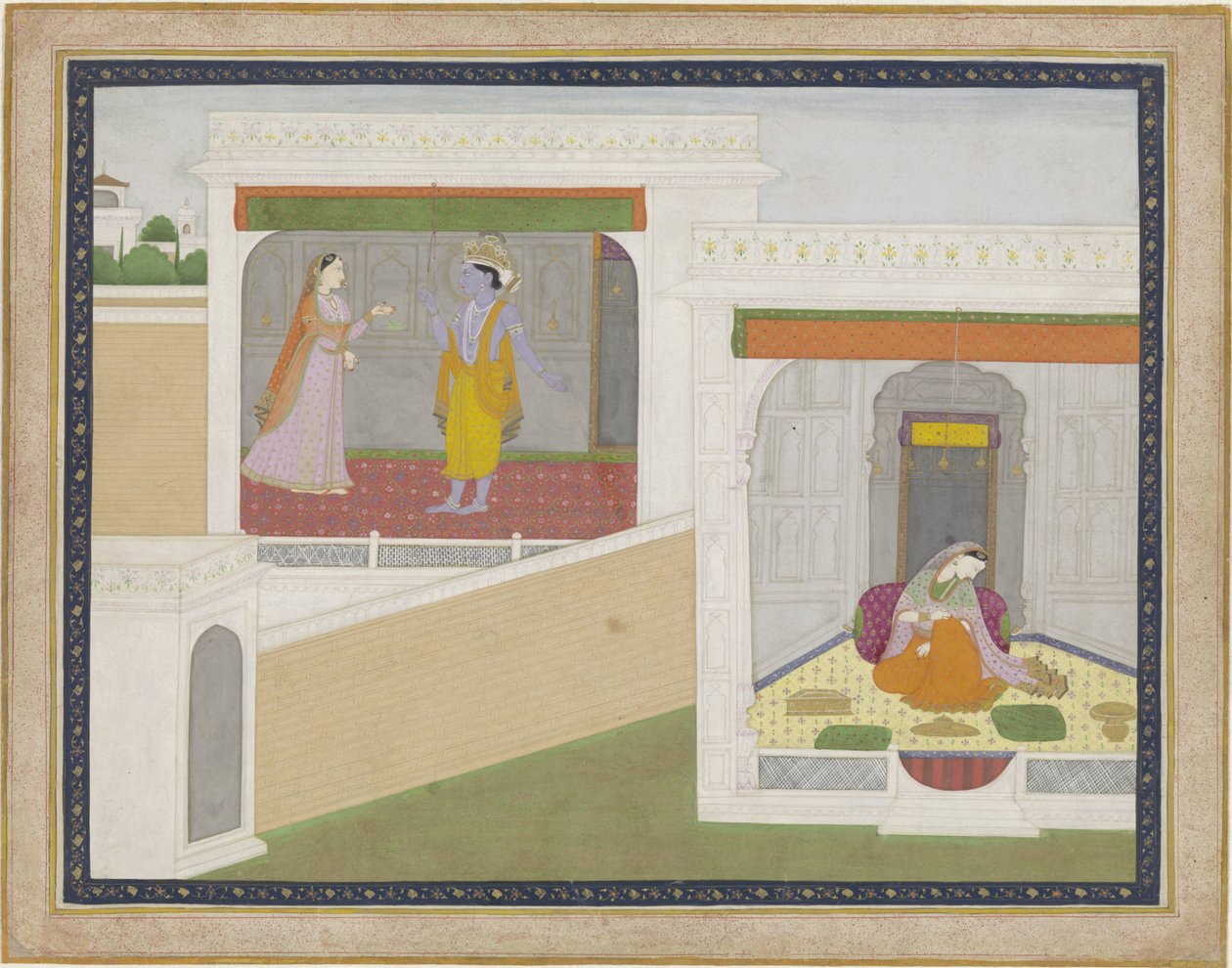 Krishna objektlösa Radha av Anonymous