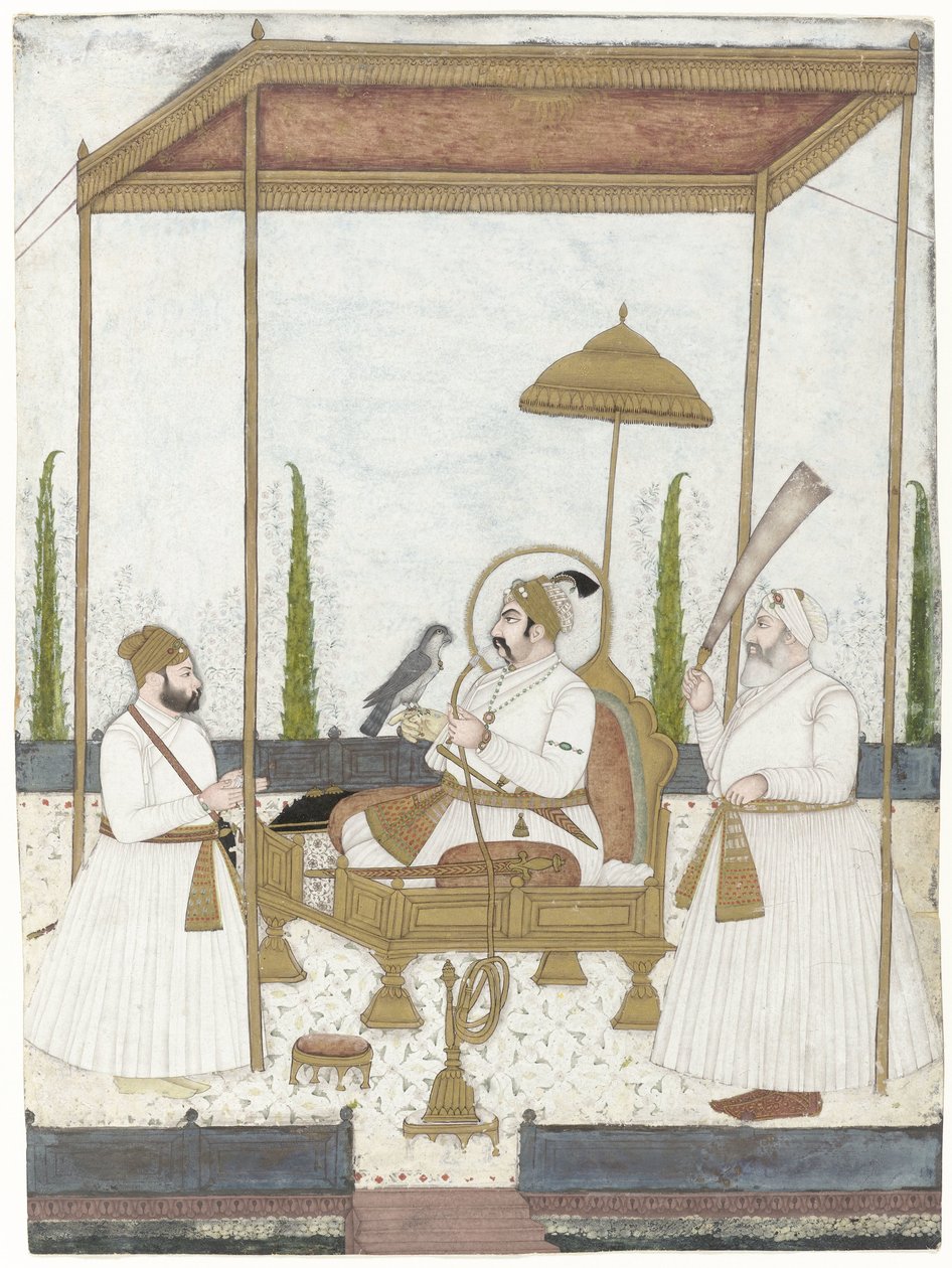 Mohammed Shah tar emot Qamar-ud-din Khan av Anonymous