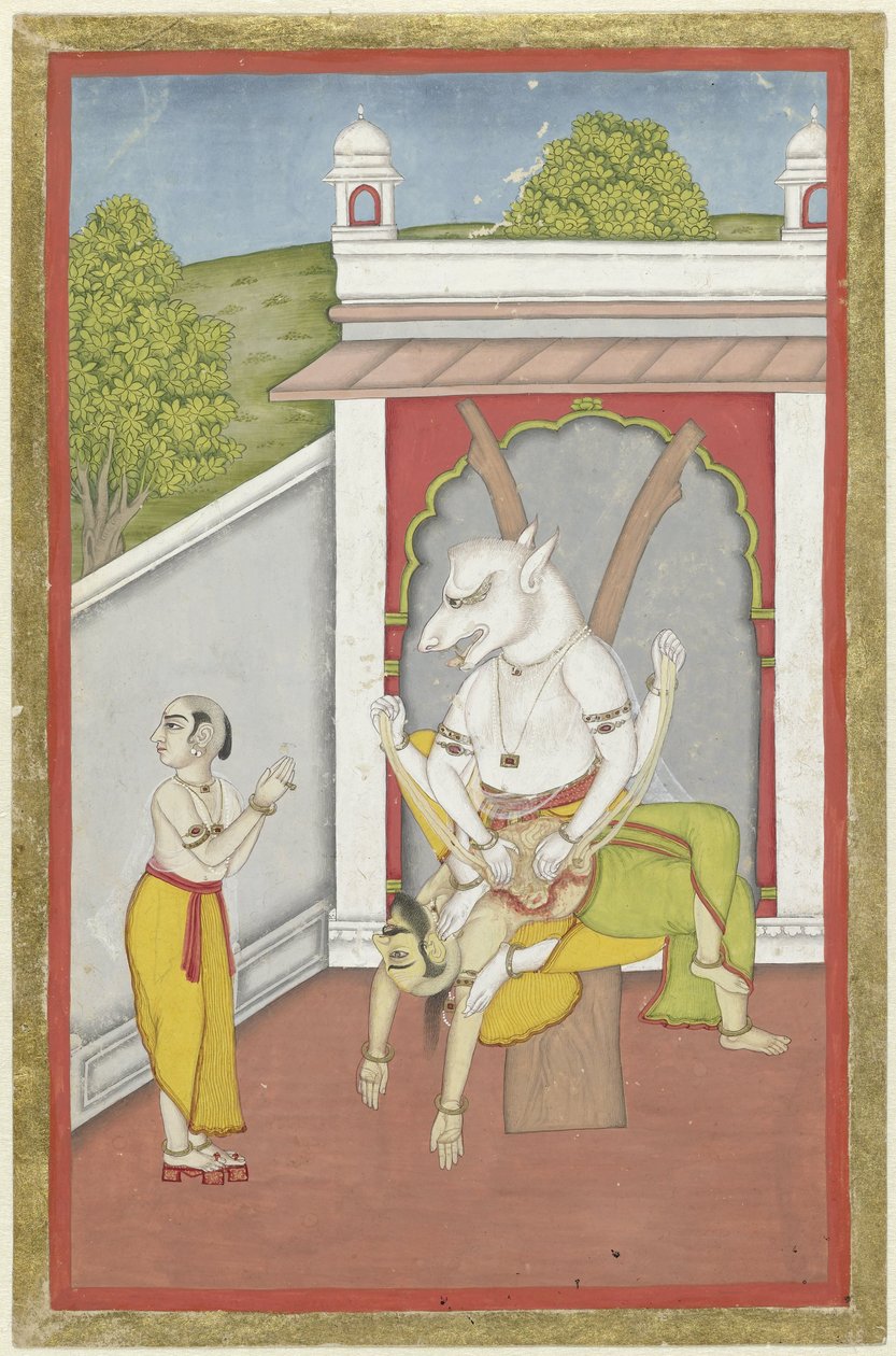 Narasimha (man-lejon-inkarnationen av Vishnu) av Anonymous