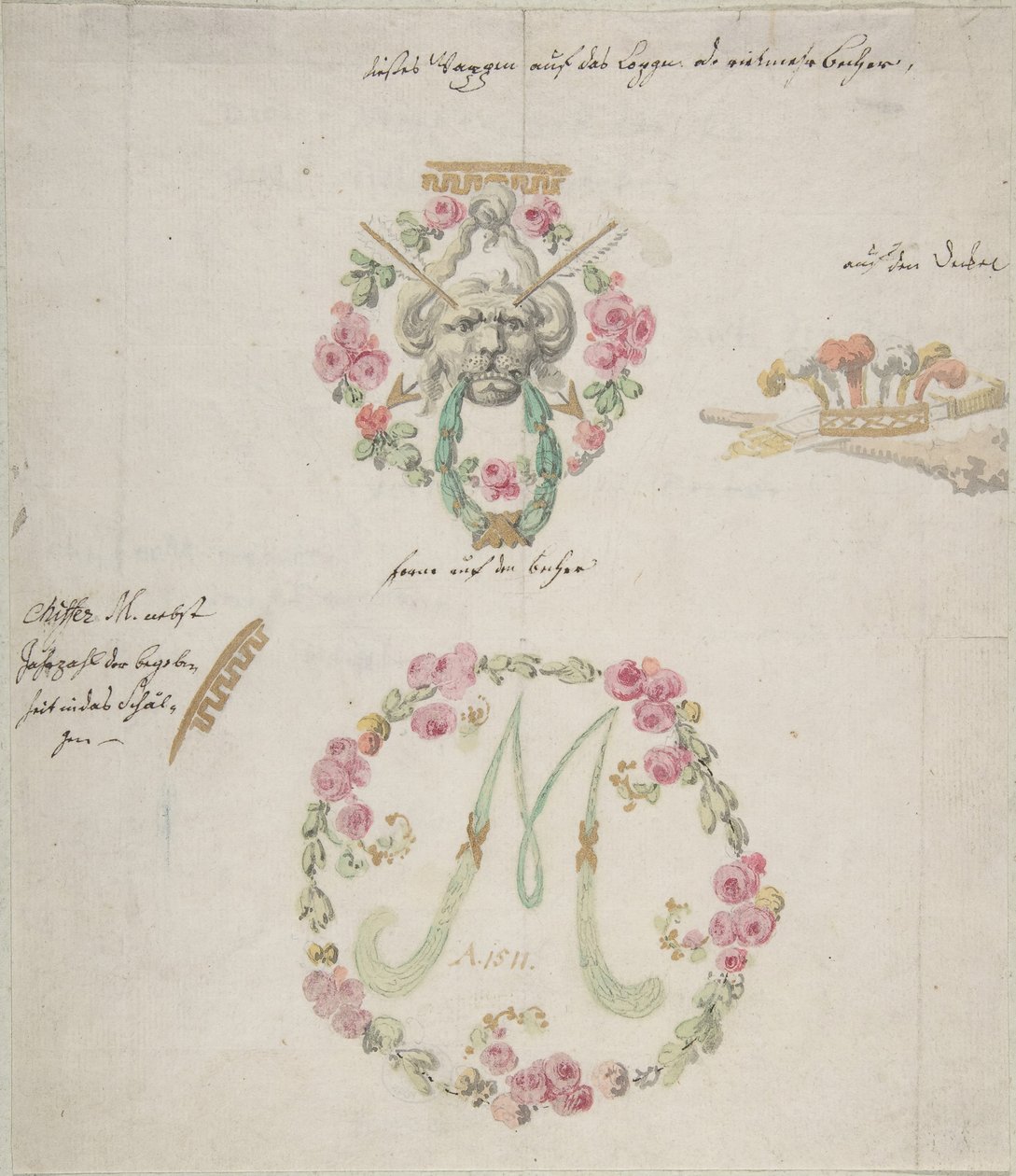 Prydnadsmönster för porslin, 1700-tal. av Anonymous,.