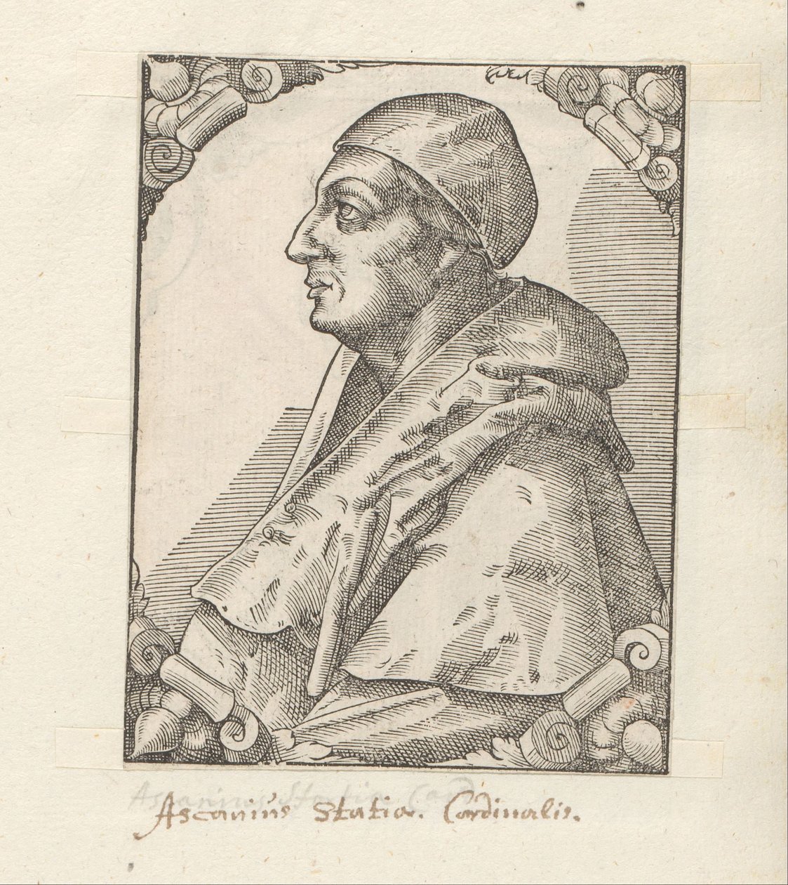 Porträtt av Ascanio Sforza av Anonymous