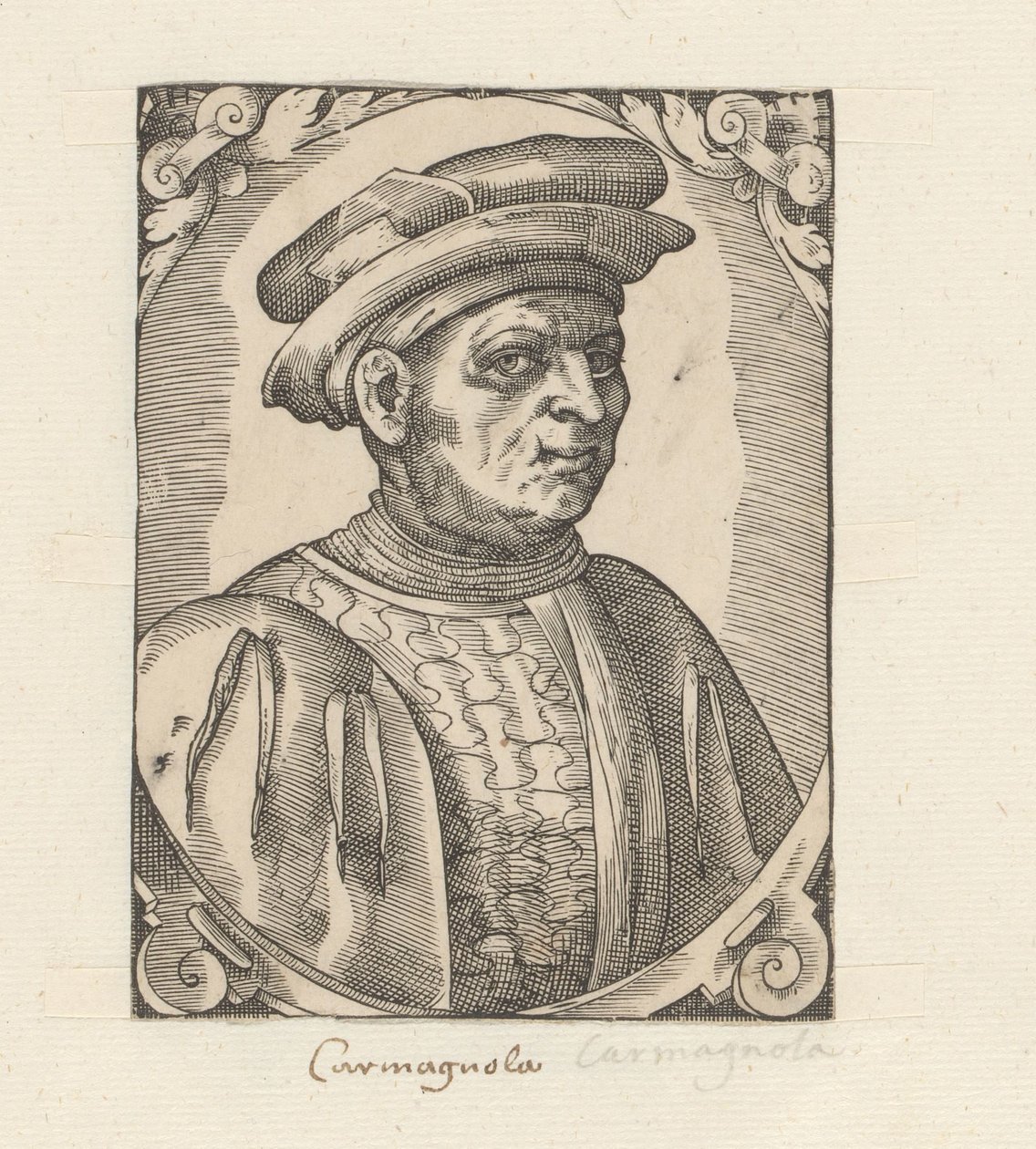 Porträtt av Francesco Bussone från Carmagnola av Anonymous