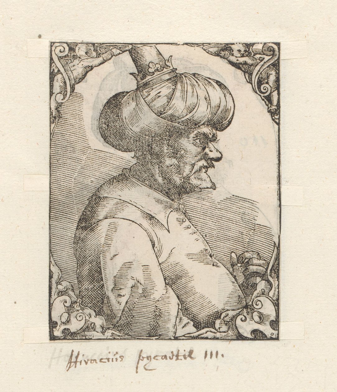Porträtt av Horus Barbarossa av Anonymous