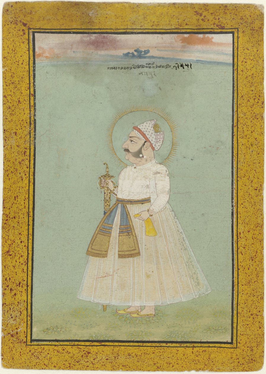 Porträtt av Jaisingh, grundare av Jaipur av Anonymous