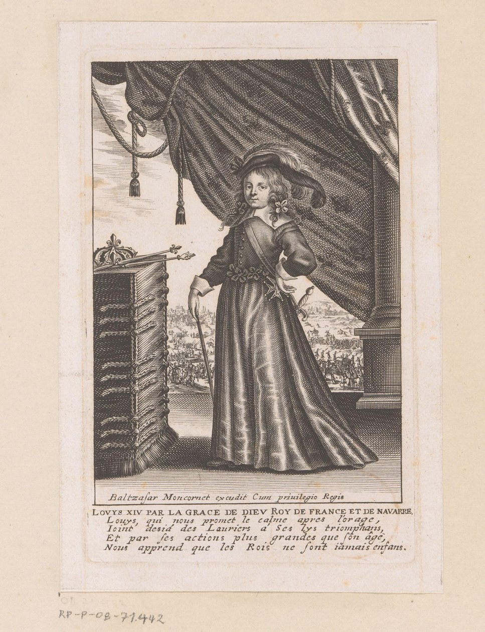 Porträtt av Ludvig XIV som barn av Anonymous