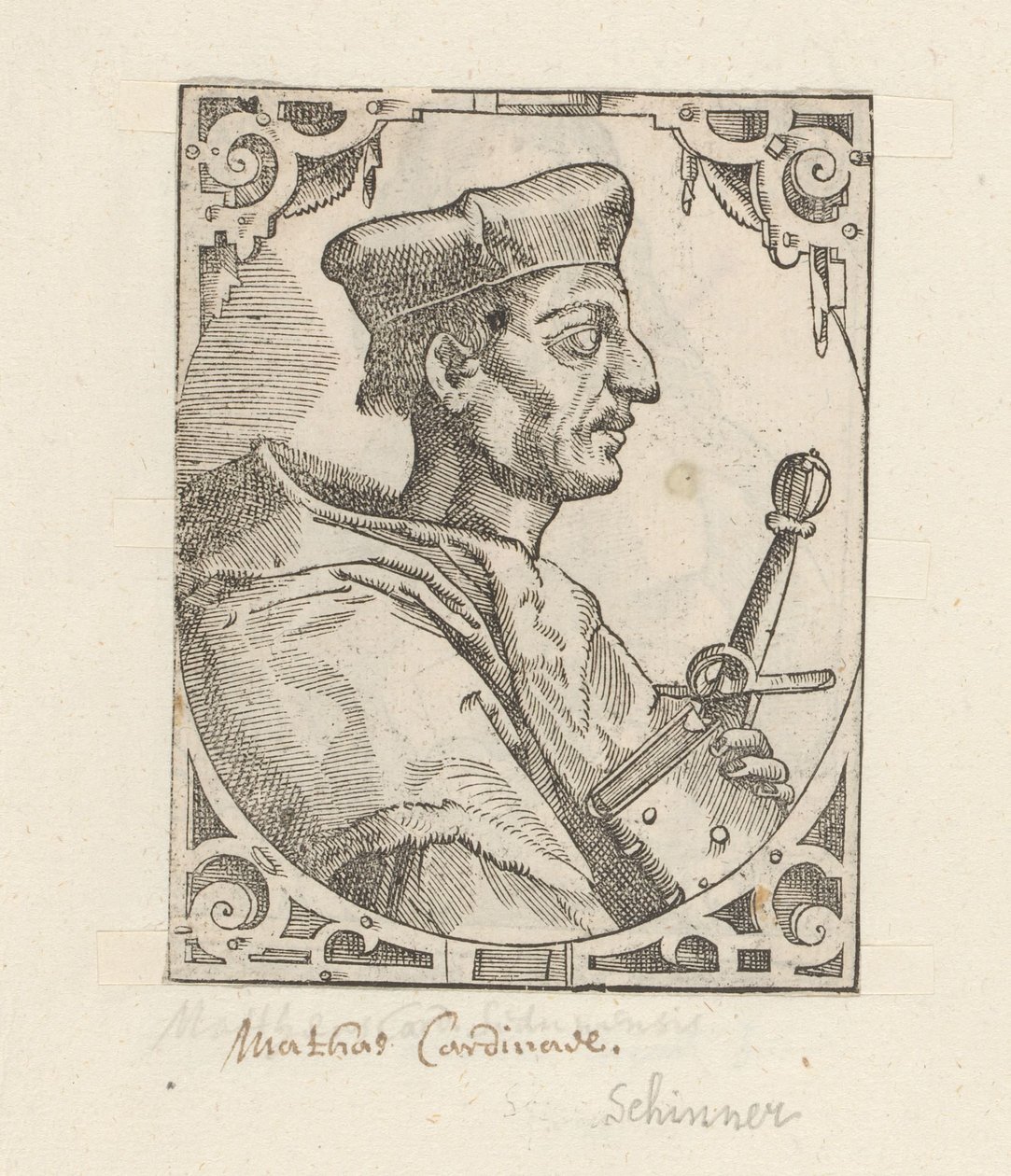 Porträtt av Matthäus Schiner av Anonymous