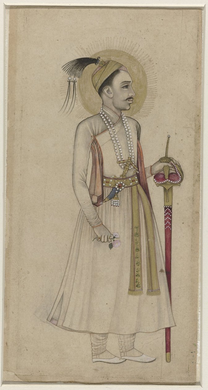 Porträtt av Sultan Muhammad-Quli Qutb-Shah av Golconda av Anonymous