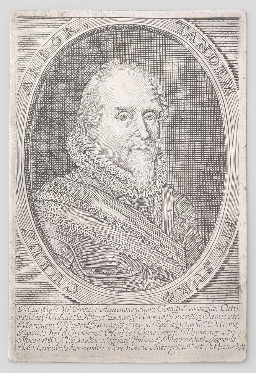 Porträtt av prins Maurice av Nassau av Anonymous