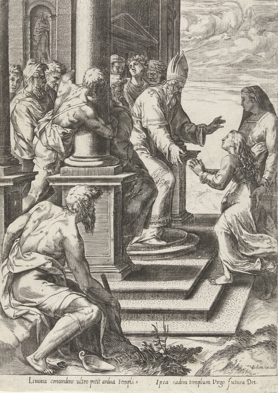 Presentation av Maria i templet av Anonymous