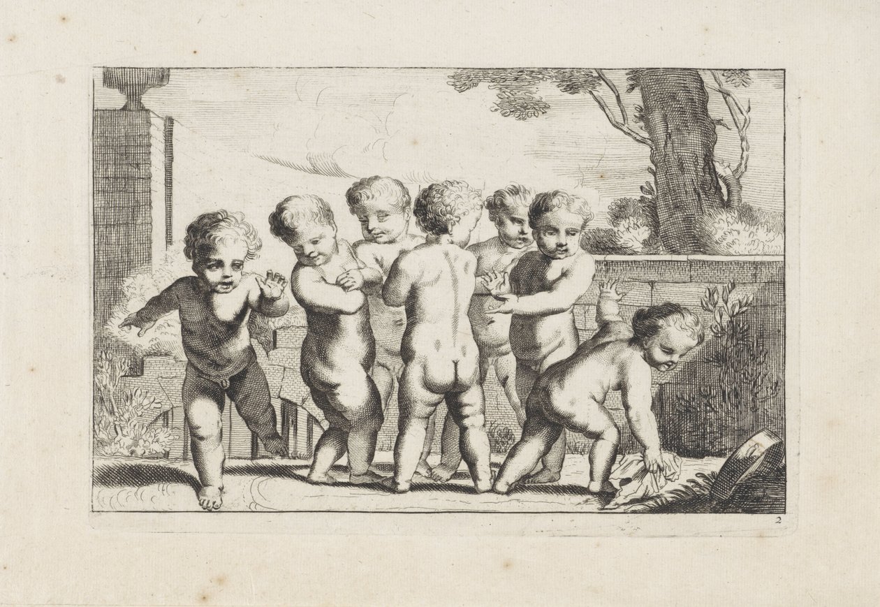 Spela putti lägga vävnad Spelar putti (serietitel) av Anonymous