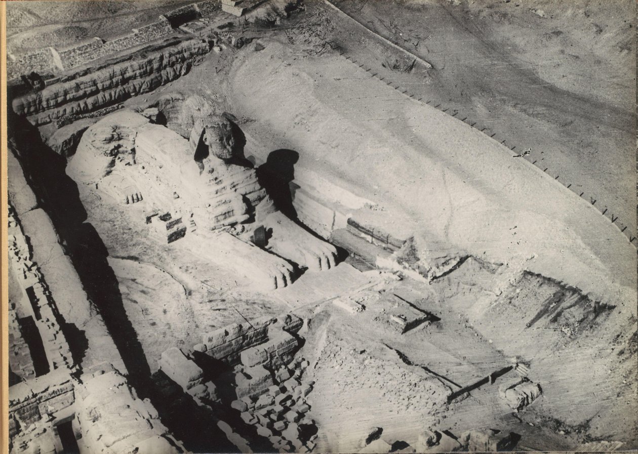 Stora sfinxen i Giza, sett från luften av Anonymous