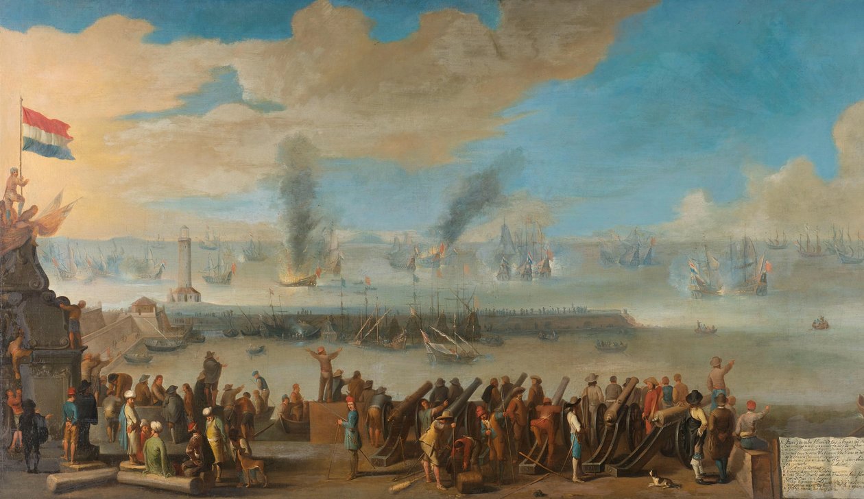 Slaget nära Livorno (14 mars 1653) av Anonymous