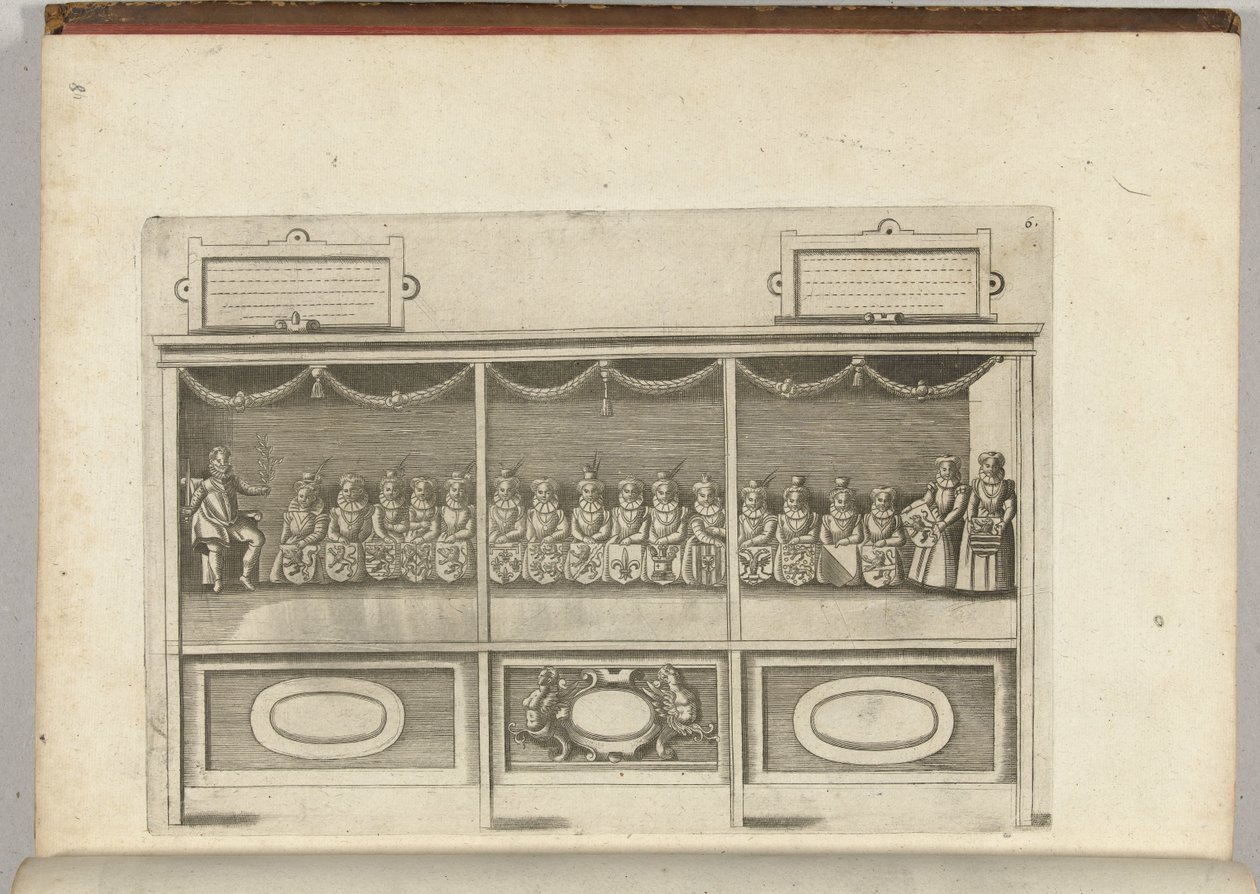 Scen med de 17 provinserna, 1594 av Anonymous