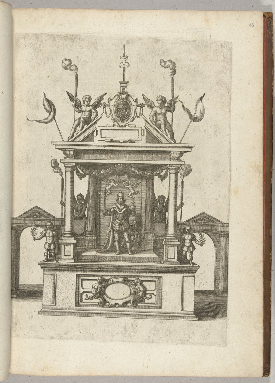 Scen med kejsar Rudolf II, 1594 av Anonymous