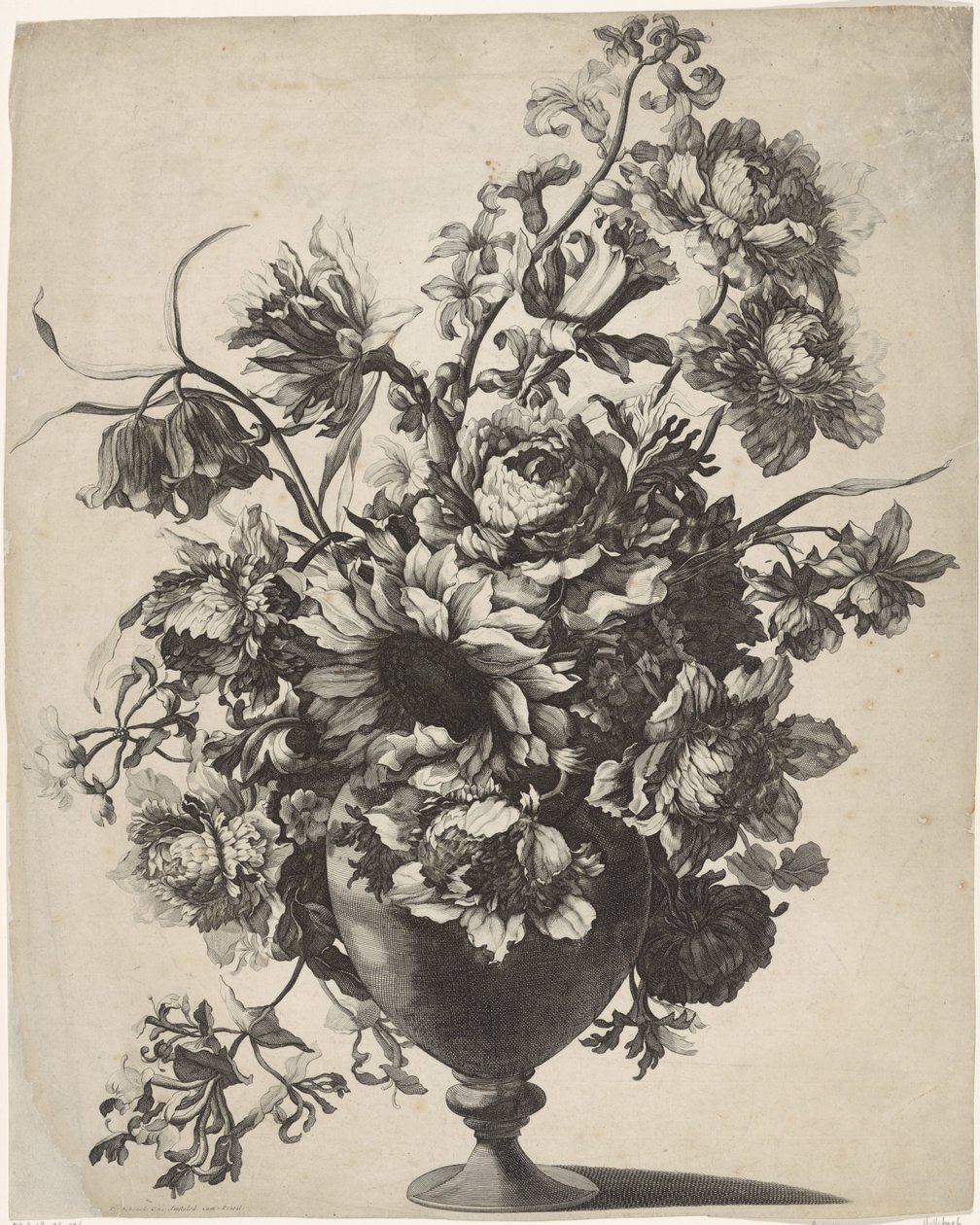 Vas med blommor av Anonymous
