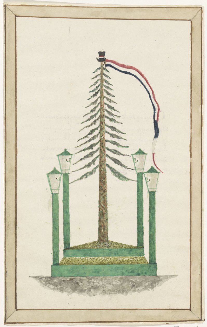 Frihetsträd planterats i Middelburg, 1795 av Anonymous