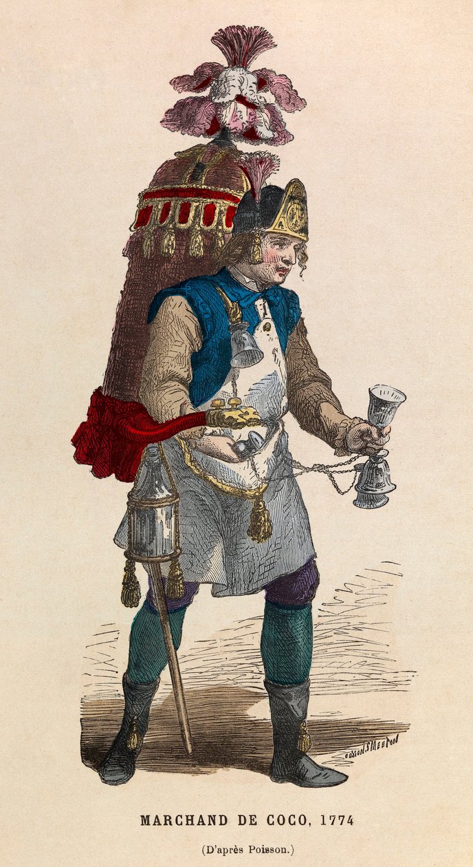 Kokosnötsförsäljare 1774 - privat samling av Anonymous Anonymous