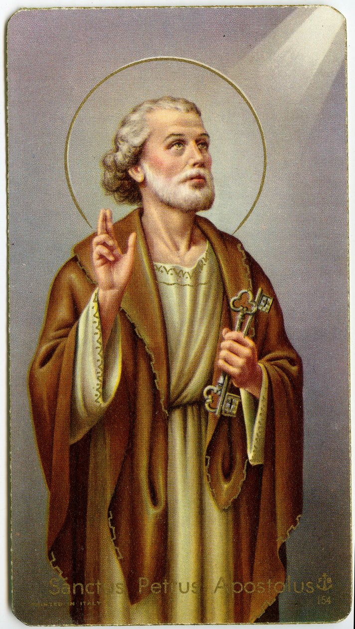 Fromma bild: Aposteln St Peter (kromolitografi) av Anonymous Anonymous