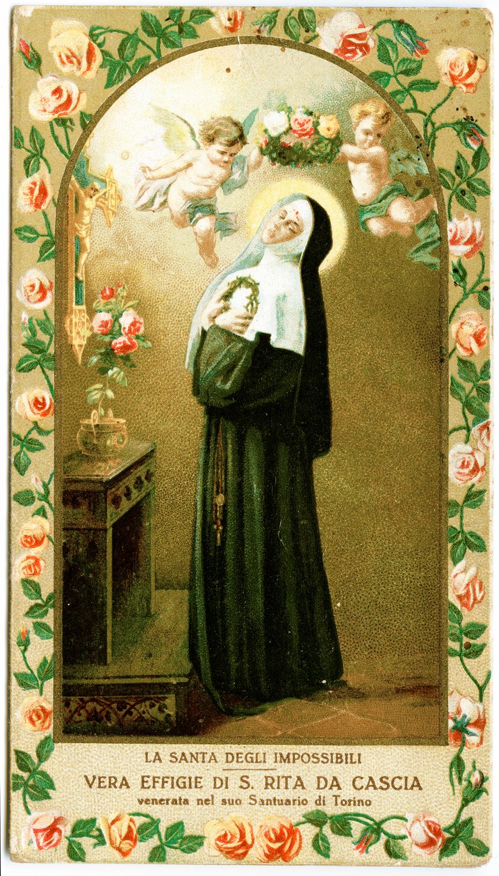 Sankta Rita av Cascia (gravyr av Anonymous Anonymous