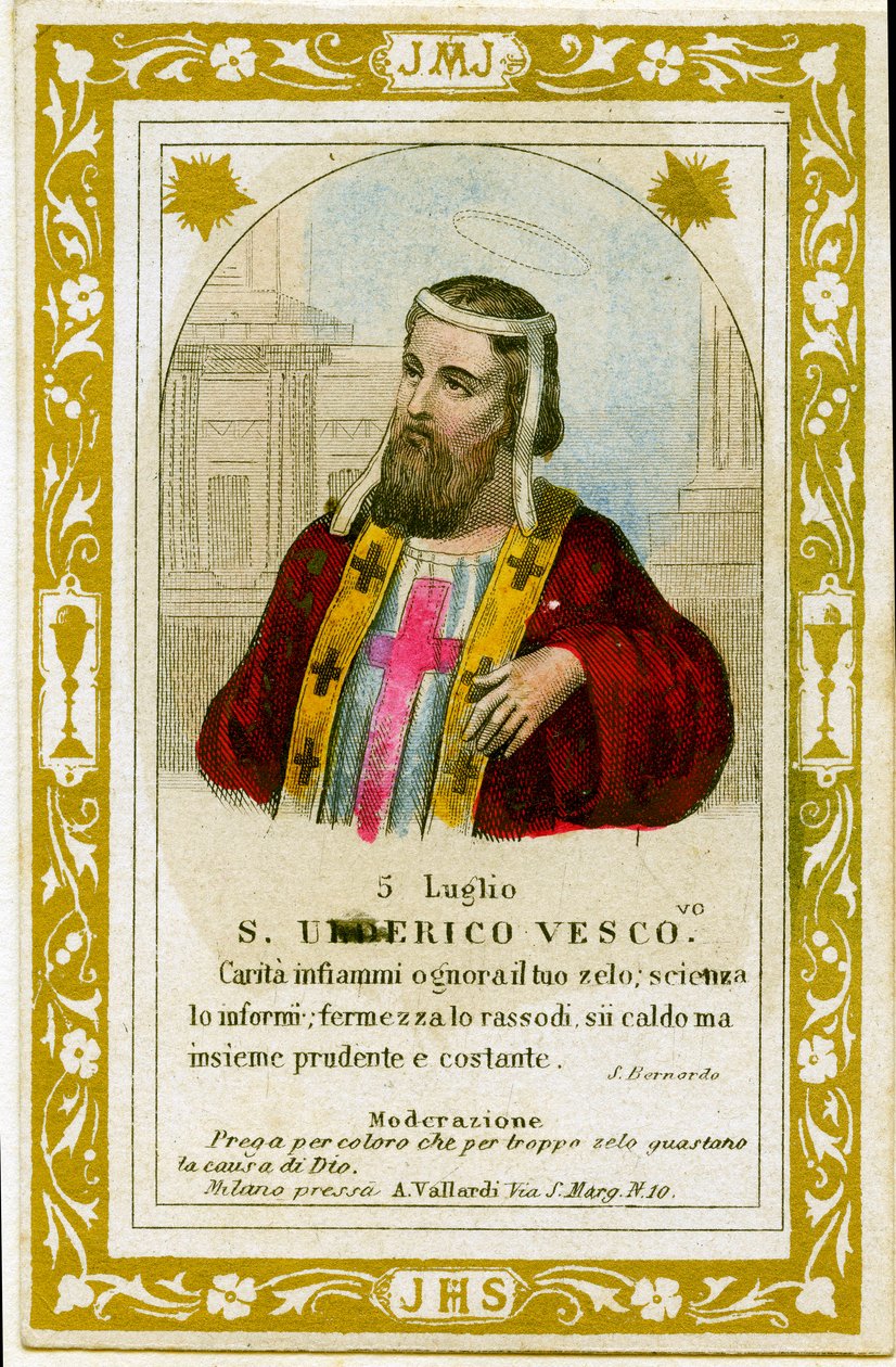 Saint Ulrich (gravyr av Anonymous Anonymous