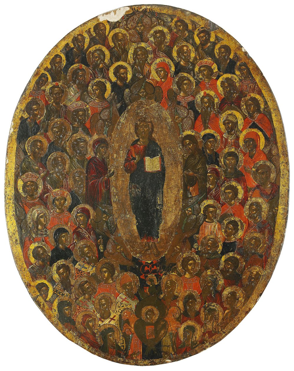 Deesis, 1600-talet av Anonymous Russian icon painter