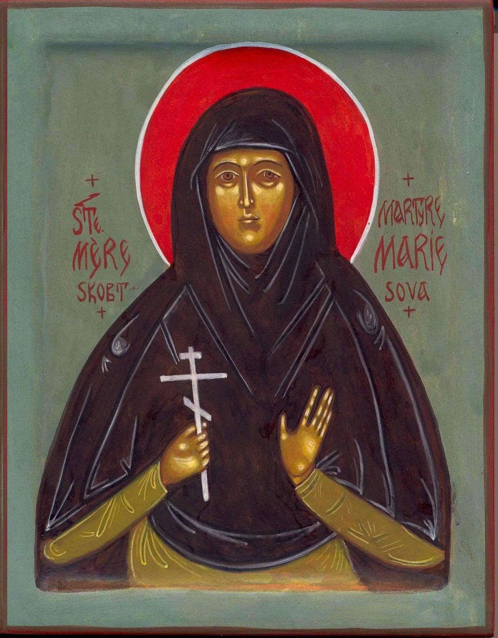 Heliga Moder Maria, 1900-talet av Anonymous Russian icon painter