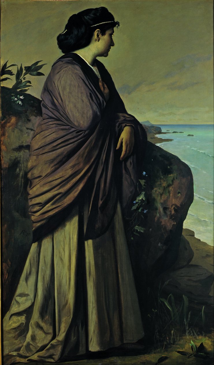 På stranden (Modern Iphigenia) av Anselm Feuerbach