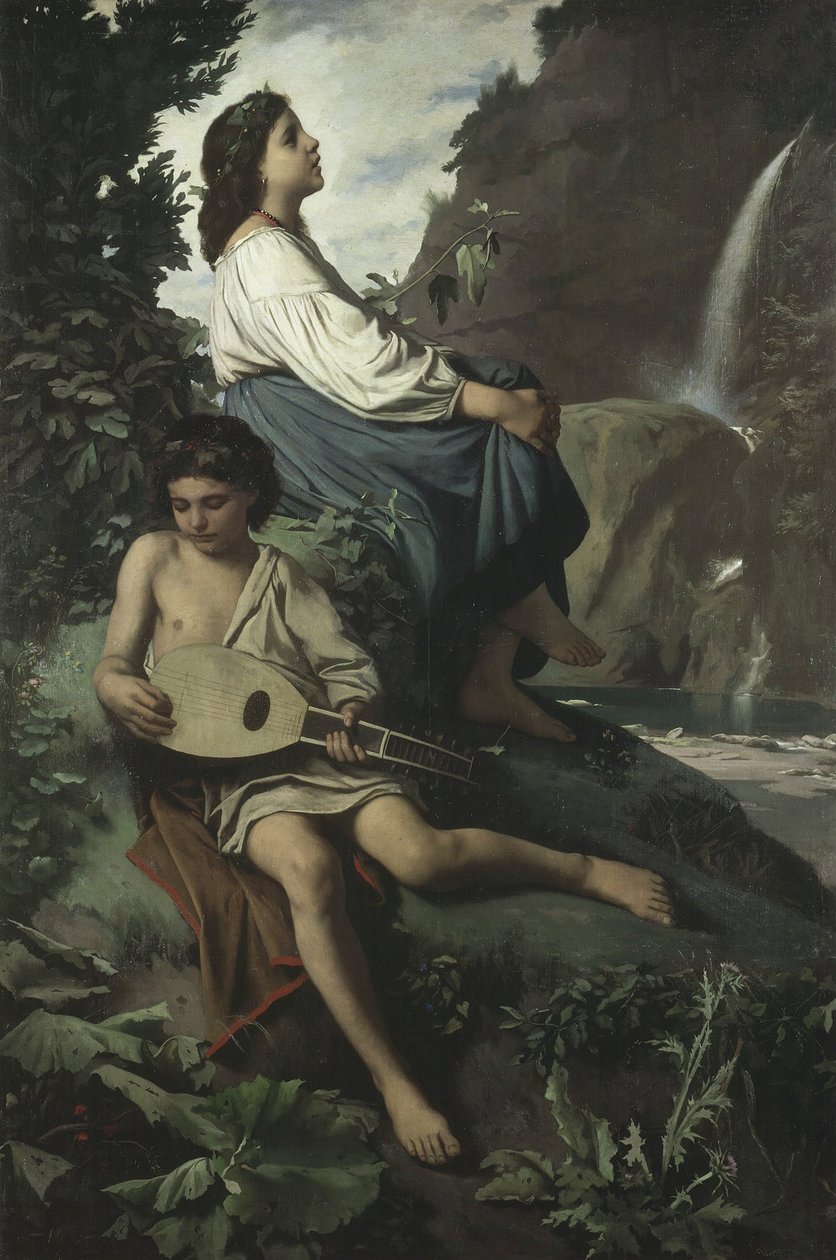 Minne av Tivoli, 1866-1867 av Anselm Feuerbach