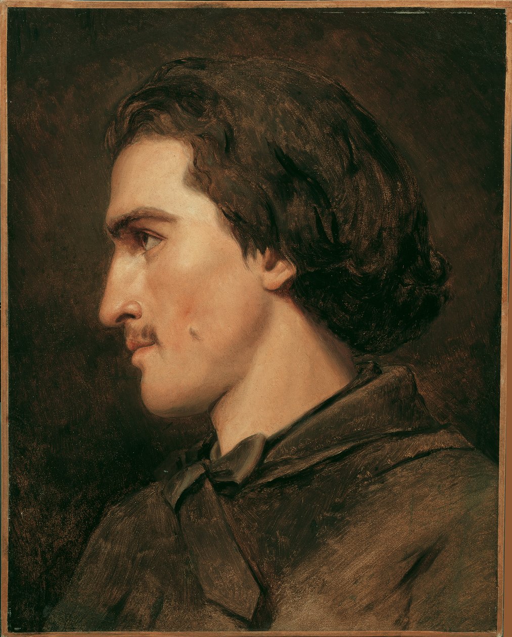 självporträtt (?) av Anselm Feuerbach